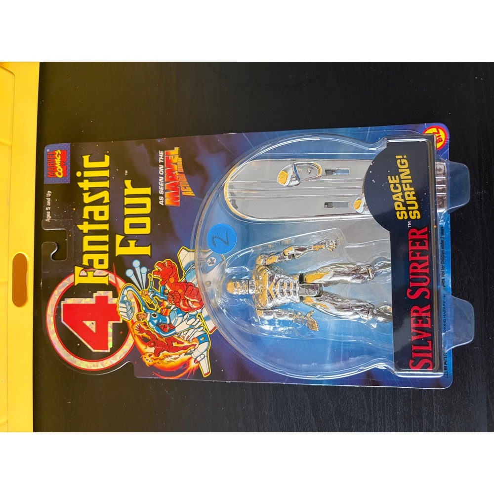 Vintage 1994 Toy Biz Marvel Fantastic Four Silver Surfer Action Figure New 45103